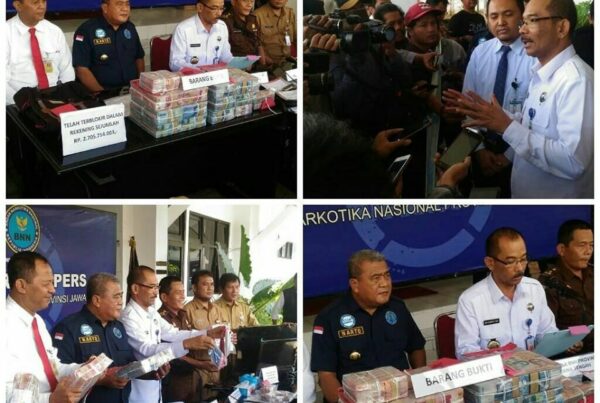 Press Release pengungkapan kasus TPPU Narkotika kelompok Banjarmasin Jaringan Cristian Jaya Kusuma als Sancai dengan aset uang Rp. 4,8 M