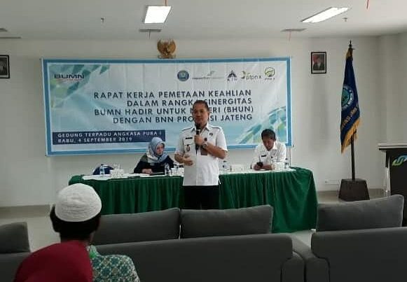 Rapat Kerja Pemetaan Keahlian Dalam Rangka Sinergitas BUMN Hadir Untuk Negeri (BHUN) dengan BNN Provinsi Jawa Tengah