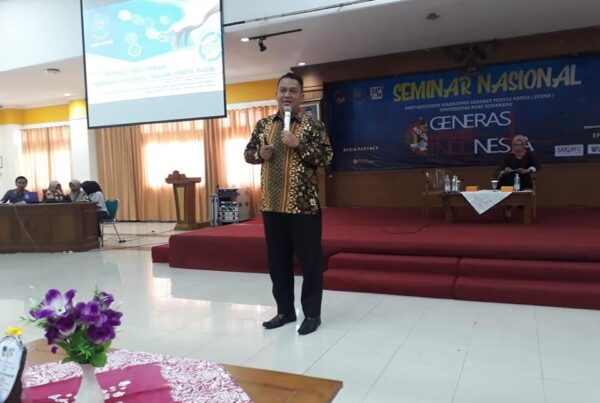 Diseminasi Informasi melalui insert konten dalam acara Seminar Nasional Generasi Emas Indonesia Tanpa Narkoba