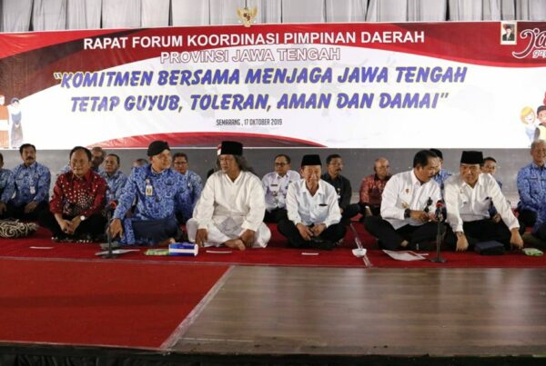 Rapat Forum Koordinasi Pimpinan Daerah Prov. Jateng dengan Tema "Komitmen Bersama Menjaga Jawa Tengah Tetap Guyub, Toleran, Aman dan Damai"