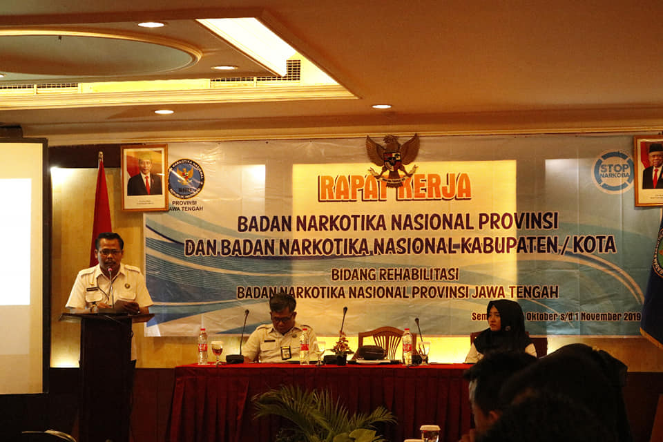 Rapat Kerja Bidang Rehabilitasi BNN Provinsi dan BNN Kabupaten/kota di Jawa Tengah