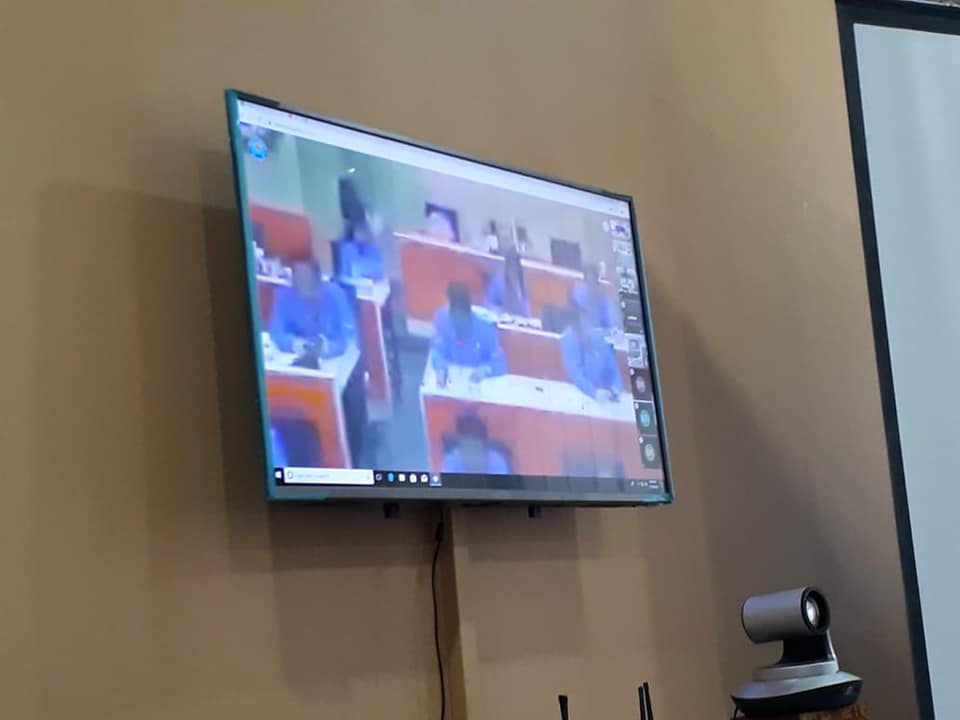 Monev melalui Video Conference terkait Inpres No.6 Tahun 2018 dengan Deputi Dayamas RI Monev melalui Video Conference terkait Inpres No.6 Tahun 2018 dengan Deputi Dayamas RI