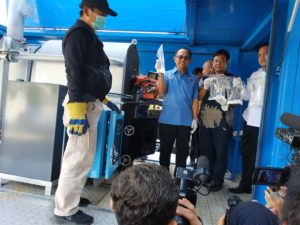 Press release ungkap kasus di pelabuhan tanjung mas semarang dilanjutkan pemusnahan BB jaringan Mojokerto