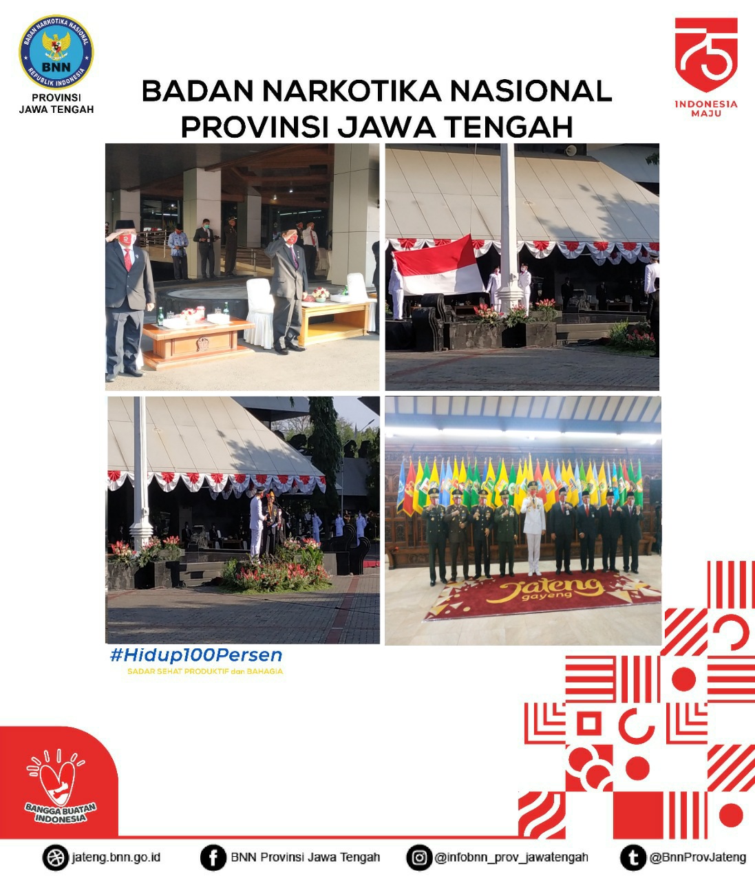 Upacara Peringatan Ke 75 HUT Kemerdekaan RI Tingkat Provinsi Jawa Tengah Upacara Peringatan Ke 75 HUT Kemerdekaan RI Tingkat Provinsi Jawa Tengah