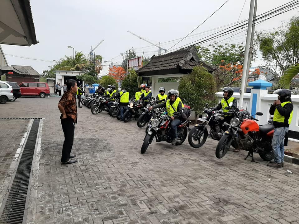 Kunjungan Klub Motor TAB (Tiger Association Bandung) ke BNNP Jateng dalam rangka kampanye Stop Narkoba, jumat (29/11/2019)