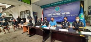Press Release Pengungkapan Kasus Narkotika Jenis Sabu di Wilayah Solo Raya dan Ganja di Wilayah Kendal Di Jawa Tengah