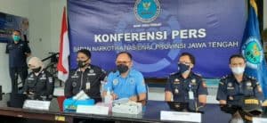 Press Release Pengungkapan Kasus Narkotika Jenis Sabu di Wilayah Solo Raya dan Ganja di Wilayah Kendal Di Jawa Tengah