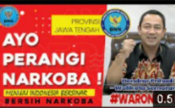 Walikota Semarang: “Narkoba bikin segalanya ga jelas, ayo perangi narkoba”
