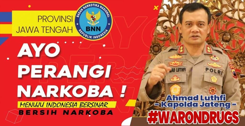 Kapolda Jateng ajak Warga Jateng wujudkan Jateng Aman & Bebas Penyalahgunaan Narkoba" Kapolda Jateng ajak Warga Jateng wujudkan Jateng Aman & Bebas Penyalahgunaan Narkoba”