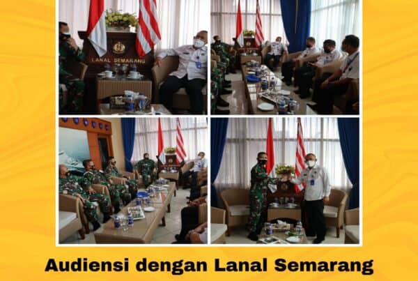 Audiensi Kepala BNNP Jawa Tengah dengan Komandan Lanal Semarang
