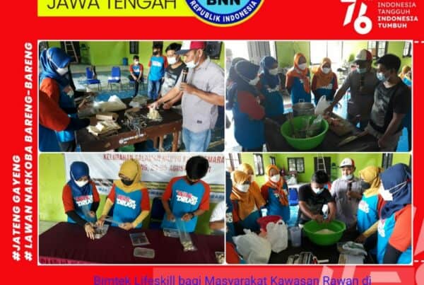 Bimbingan Teknis Lifeskill Bagi Masyarakat Kawasan Rawan Narkoba Pada Wilayah Perkotaan Tahun Anggaran 2021 di Kelurahan Salaman Mloyo