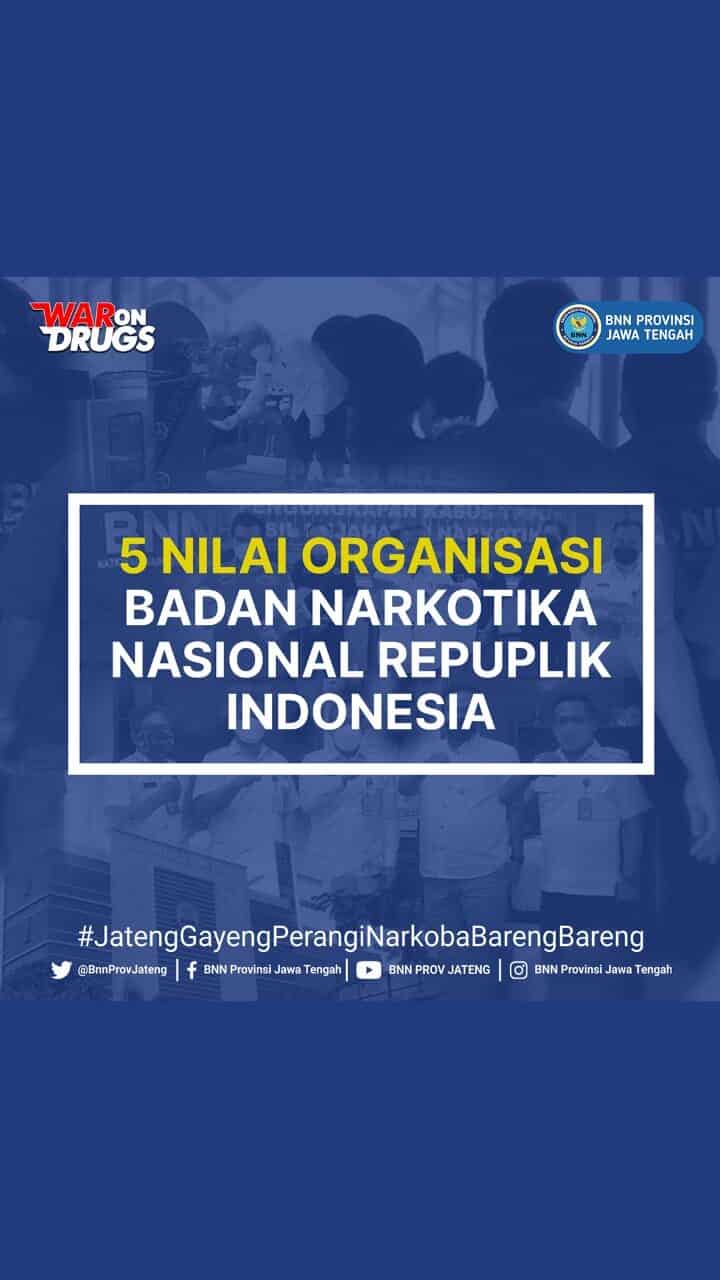 5 Nilai Organisasi BNN Konsep Otomatis