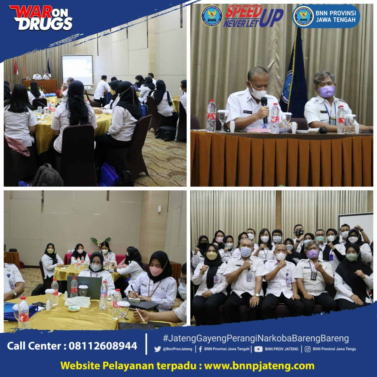 Kepala BNNP Jateng membuka dan menjadi narasumber dalam kegiatan Bimbingan Teknis Bidang Rehabilitasi Tingkat Provinsi Kepala BNNP Jateng membuka dan menjadi narasumber dalam kegiatan Bimbingan Teknis Bidang Rehabilitasi Tingkat Provinsi