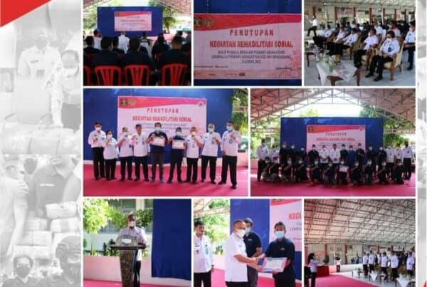 Penutupan Rehabilitasi Sosial Bagi Warga Binaan Pemasyarakatan Lembaga Pemasyarakatan Kelas I Semarang Tahun 2022