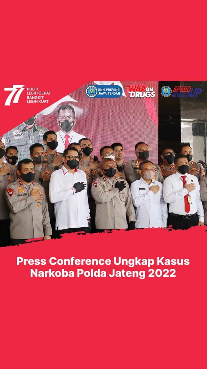 PRESS CONFERENCE UNGKAP KASUS NARKOBA POLDA JATENG 2022 PRESS CONFERENCE UNGKAP KASUS NARKOBA POLDA JATENG 2022
