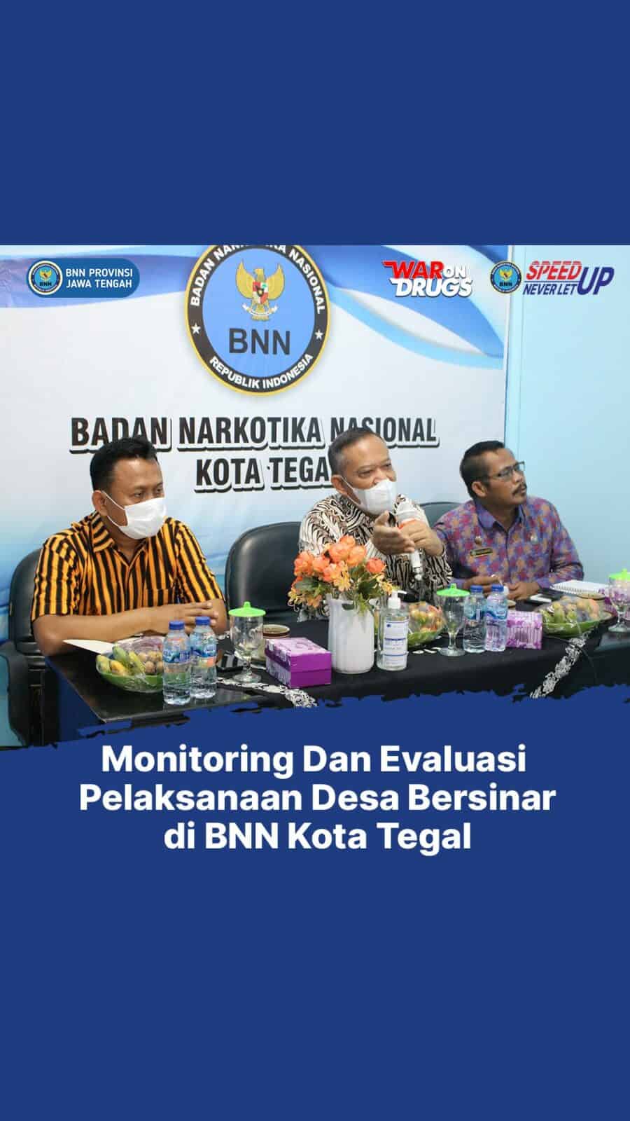 Monev Pelaksanaan Kelurahan Bersinar di BNN Kota Tegal Monev Pelaksanaan Kelurahan Bersinar di BNN Kota Tegal