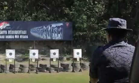 Latihan Menembak Bersama BNNP Jawa Tengah dan jajaran