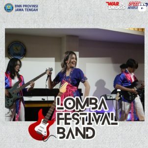 Lomba Festival Band dalam rangka HANI 2023 di Lingkungan BNNP Jawa tengah