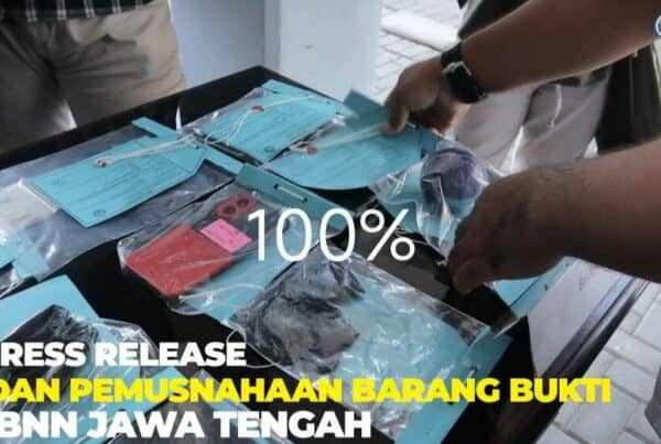 Press Release ungkap kasus ganja dan sabu di blora dan semarang serta pemusnahan barang bukti