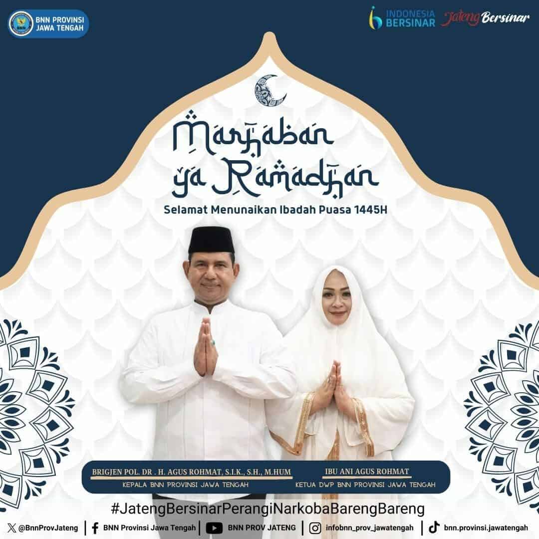 BNNP Jawa Tengah Mengucapkan Selamat Menunaikan Ibadah Puasa 1445 H Keoala